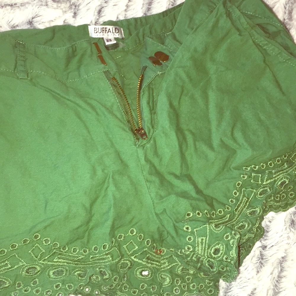 Green shorts